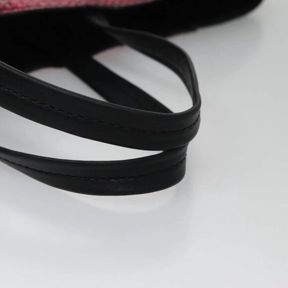 CELINE Tote Bag Leather Black Multicolor Auth 92694 - Picture 8 of 16